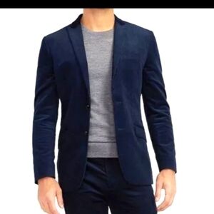 EXPRESS NAVY EXTRA SLIM CORDUROY SUIT 38R Pants 31/30